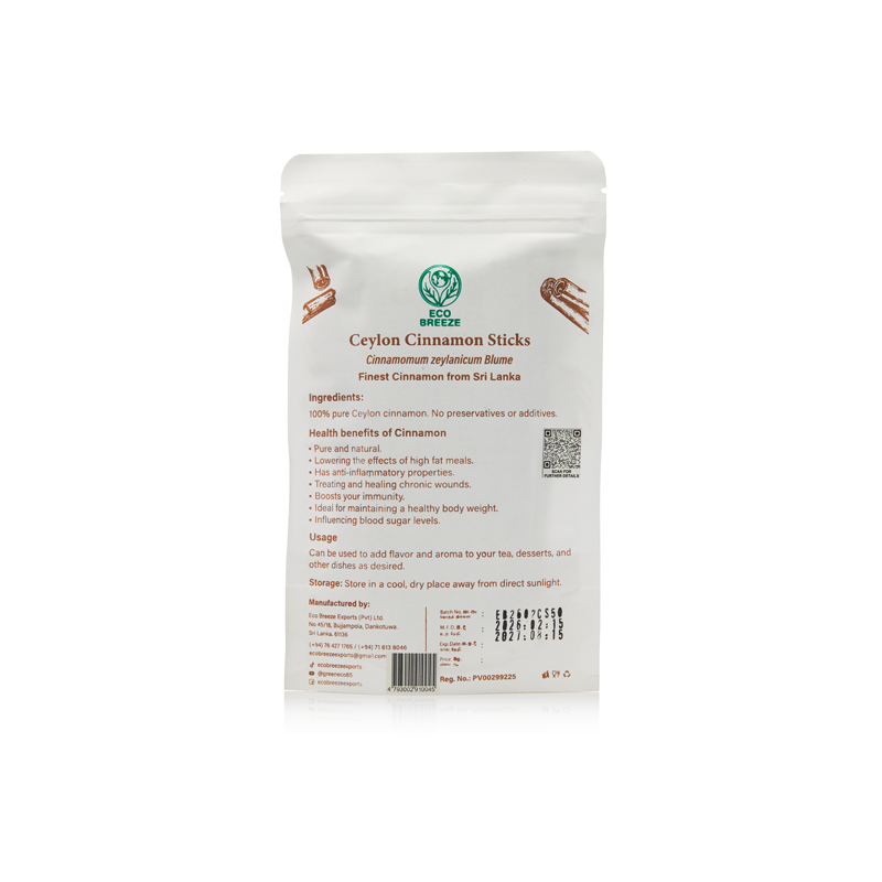 Green Eco Cinnamon Sticks 50g - Image 2