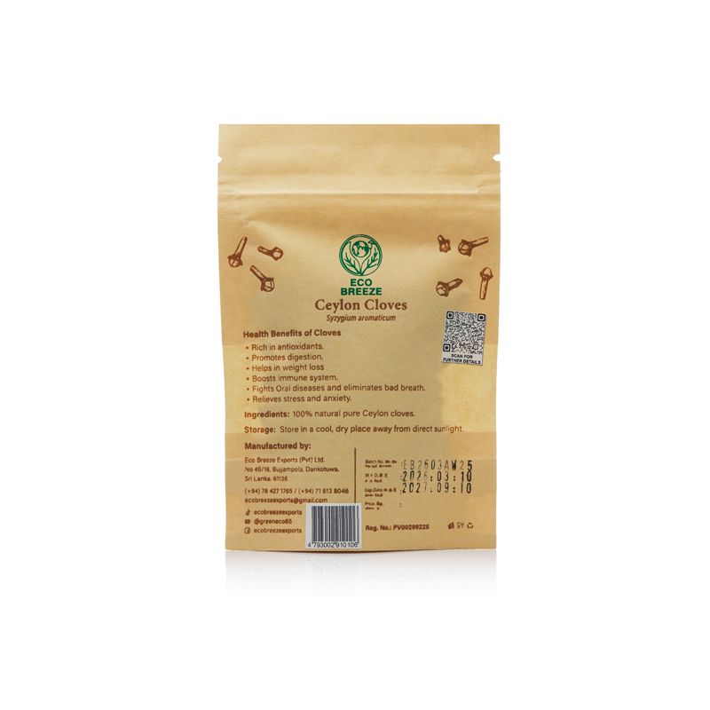 Green Eco Cloves Whole 25g - Image 2