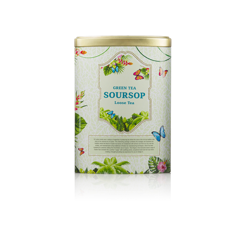 Green Tea Soursop100g Luxury Tin - Image 2