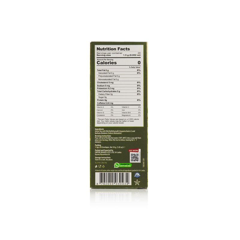 HYS Fiesta Wellness Green Tea Diabex Flavour