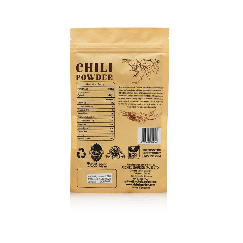 Zestora Ceylon Chili Powder 80g - Image 2